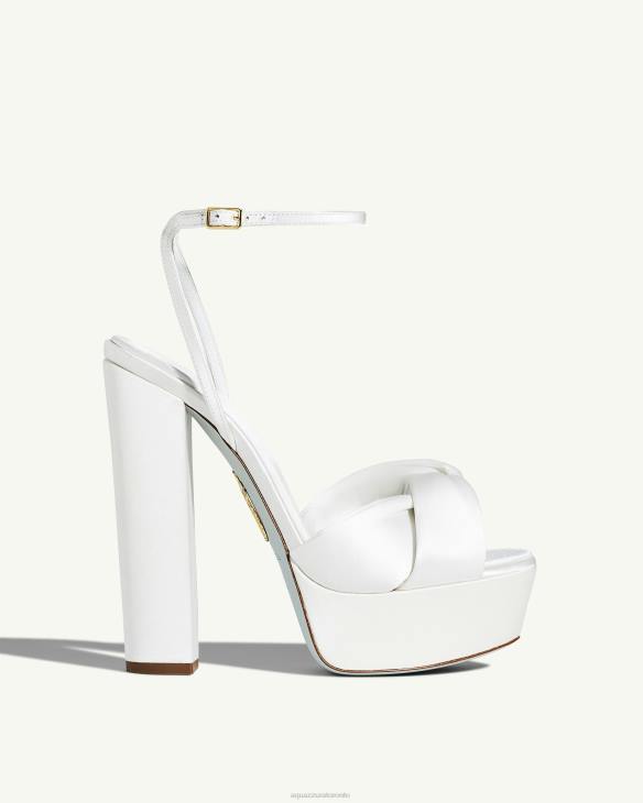 Aquazzura Olie Plateau 140 WHITE 8TLF305