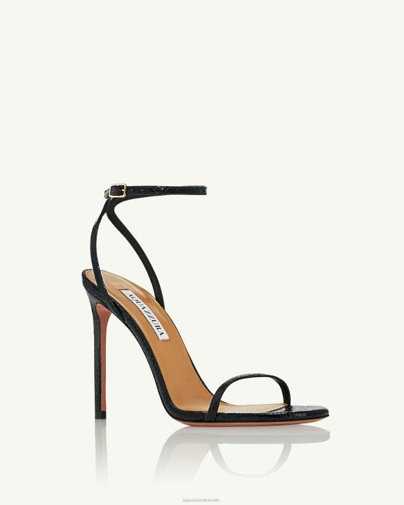 Aquazzura Olie Sandal 105 BLACK 8TLF44