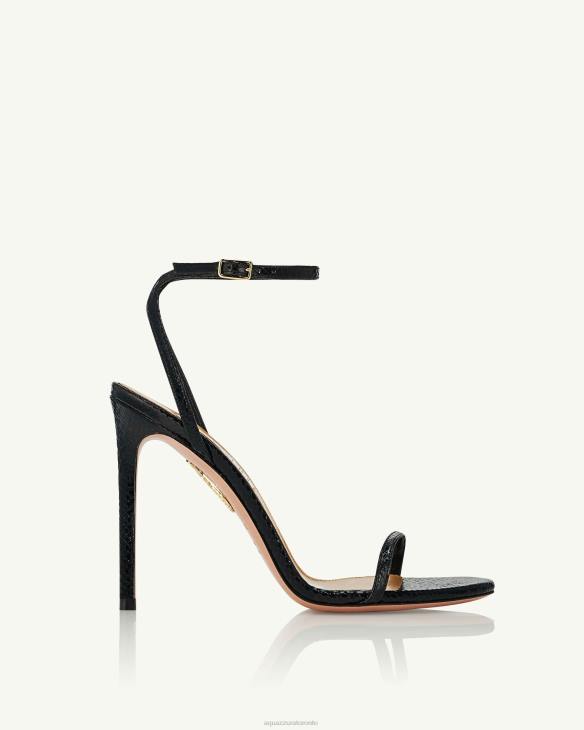 Aquazzura Olie Sandal 105 BLACK 8TLF44