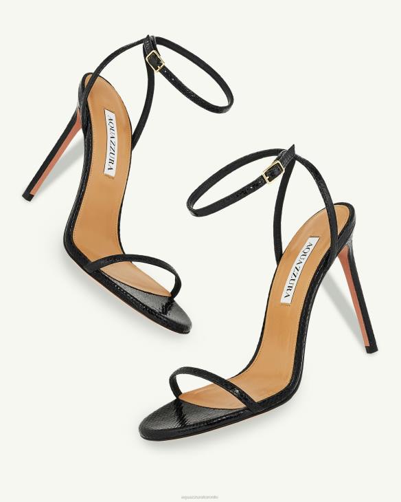 Aquazzura Olie Sandal 105 BLACK 8TLF44