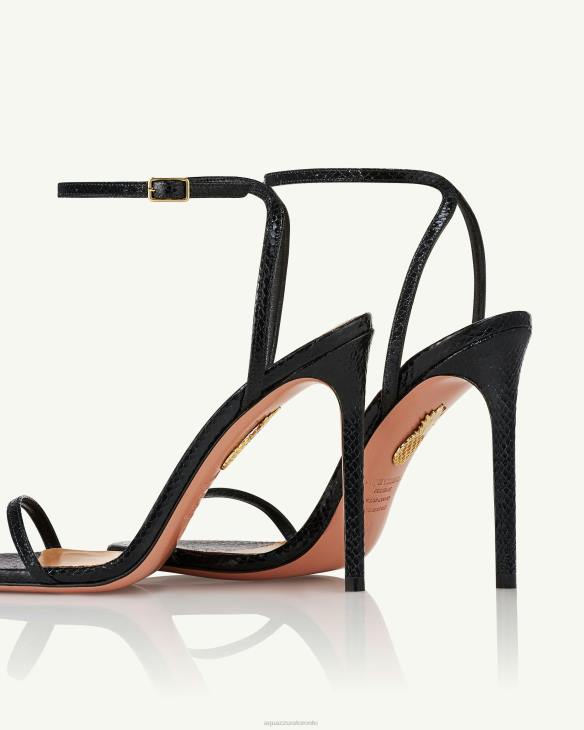 Aquazzura Olie Sandal 105 BLACK 8TLF44