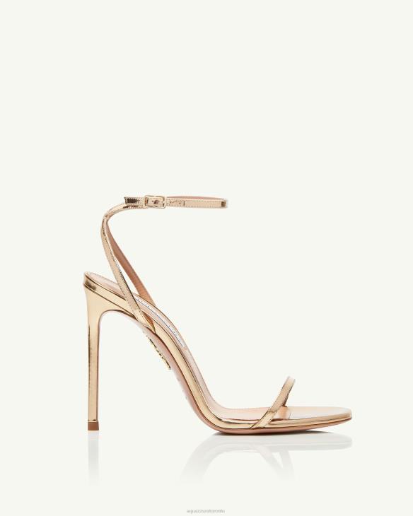 Aquazzura Olie Sandal 105 GOLD 8TLF135