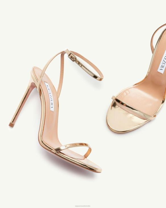 Aquazzura Olie Sandal 105 GOLD 8TLF135