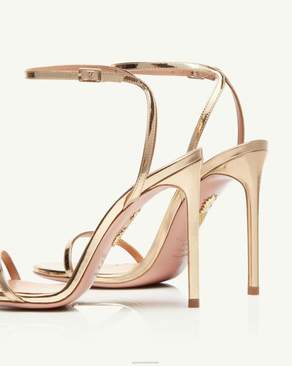 Aquazzura Olie Sandal 105 GOLD 8TLF135