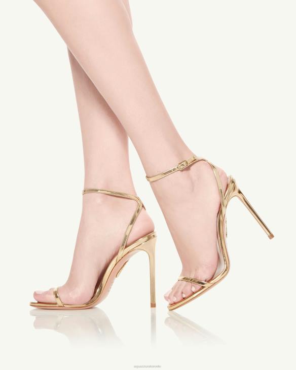 Aquazzura Olie Sandal 105 GOLD 8TLF135