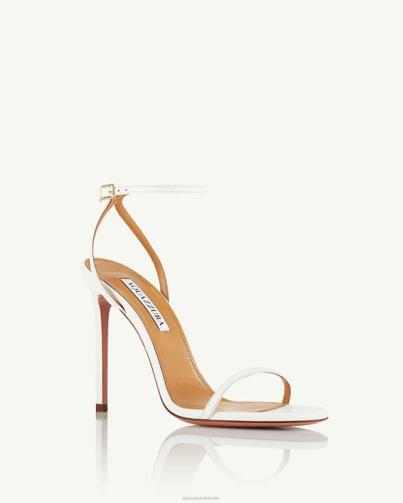 Aquazzura Olie Sandal 105 WHITE 8TLF23