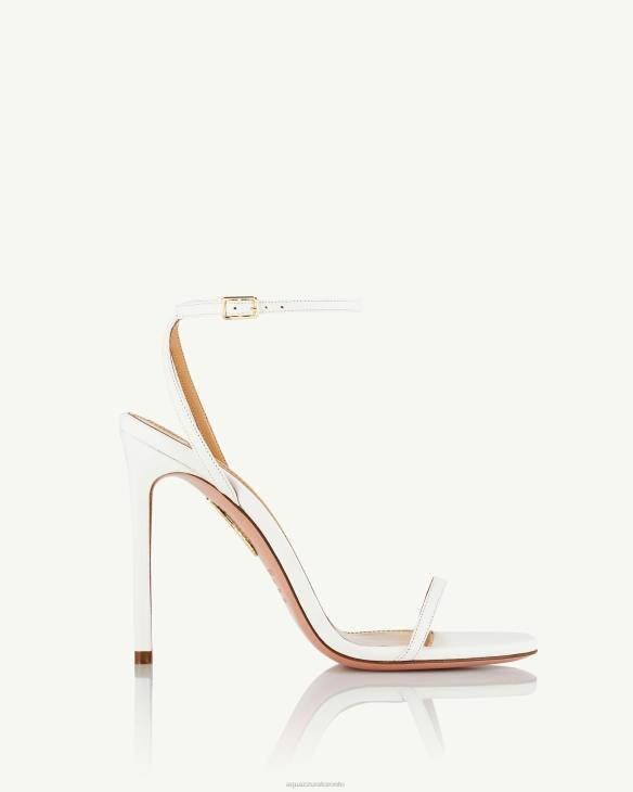 Aquazzura Olie Sandal 105 WHITE 8TLF23