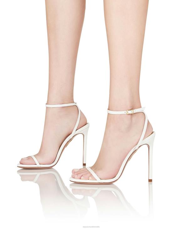 Aquazzura Olie Sandal 105 WHITE 8TLF23