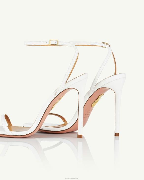 Aquazzura Olie Sandal 105 WHITE 8TLF23