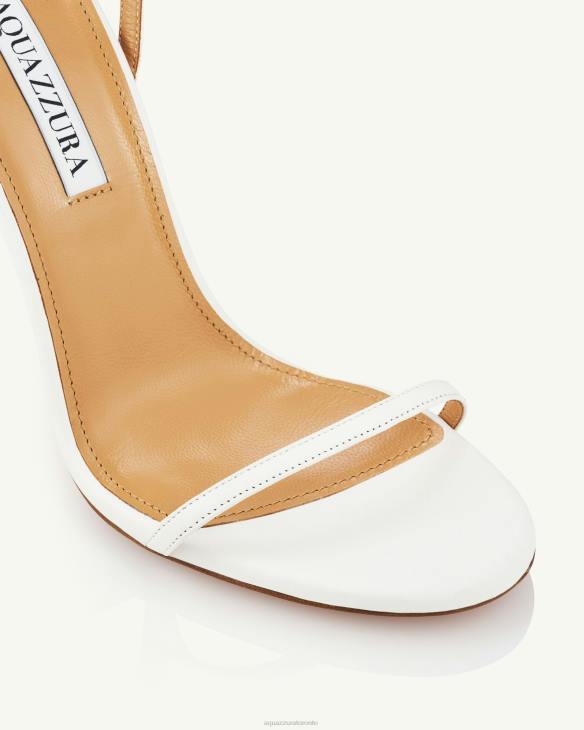 Aquazzura Olie Sandal 105 WHITE 8TLF23