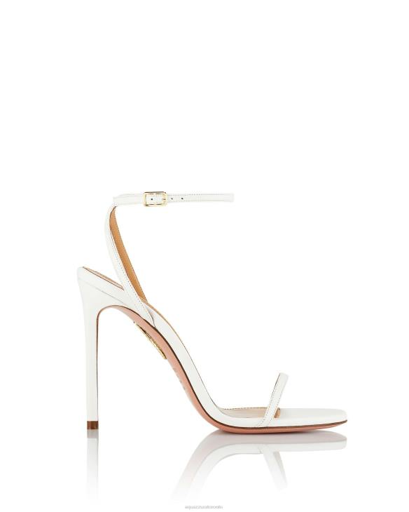 Aquazzura Olie Sandal 105 WHITE 8TLF23