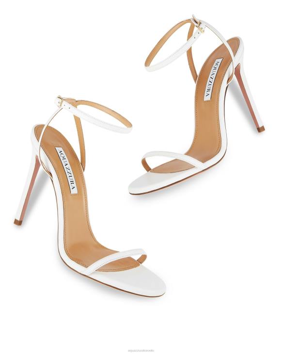 Aquazzura Olie Sandal 105 WHITE 8TLF23