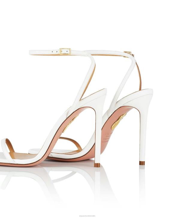 Aquazzura Olie Sandal 105 WHITE 8TLF23