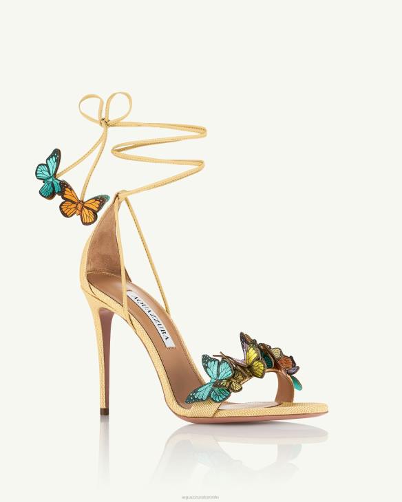 Aquazzura Papillon Sandal 105 BEIGE 8TLF138