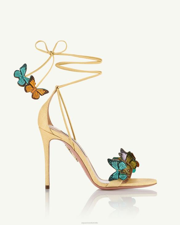 Aquazzura Papillon Sandal 105 BEIGE 8TLF138