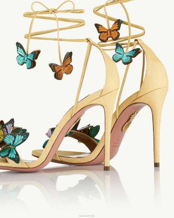 Aquazzura Papillon Sandal 105 BEIGE 8TLF138