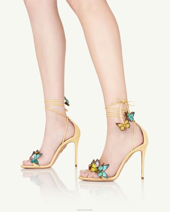 Aquazzura Papillon Sandal 105 BEIGE 8TLF138