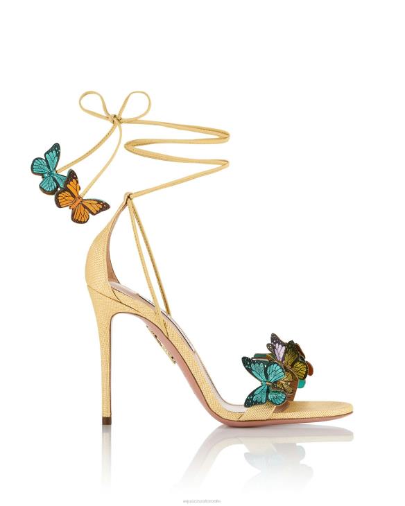 Aquazzura Papillon Sandal 105 BEIGE 8TLF138