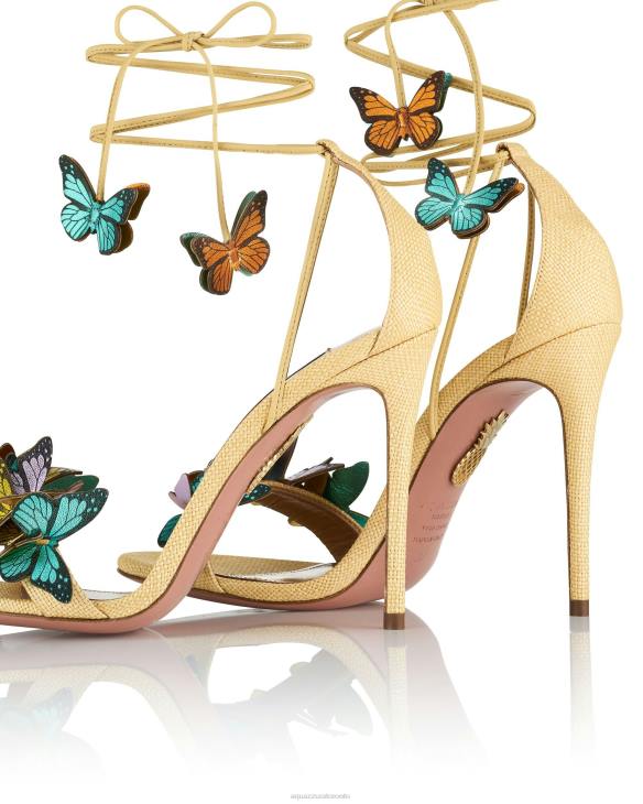 Aquazzura Papillon Sandal 105 BEIGE 8TLF138