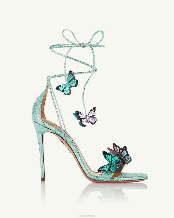 Aquazzura Papillon Sandal 105 BLUE 8TLF15