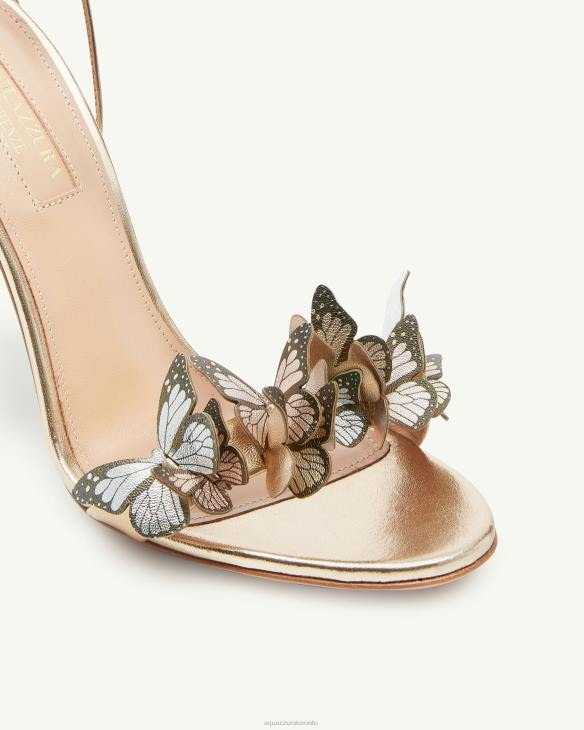 Aquazzura Papillon Sandal 105 GOLD 8TLF134