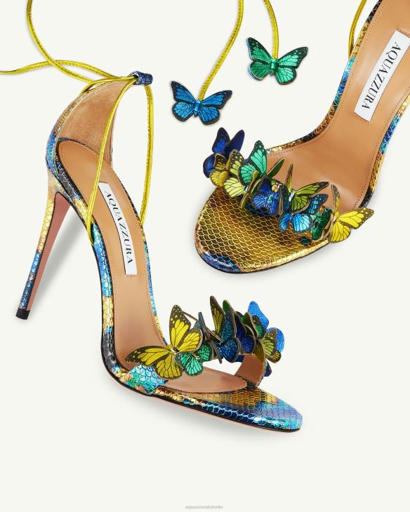 Aquazzura Papillon Sandal 105 MULTICOLOR 8TLF124