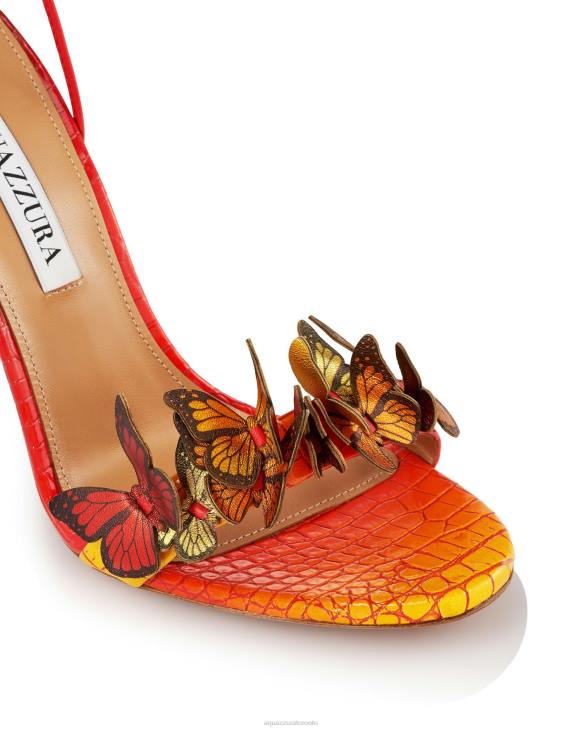 Aquazzura Papillon Sandal 105 ORANGE 8TLF96