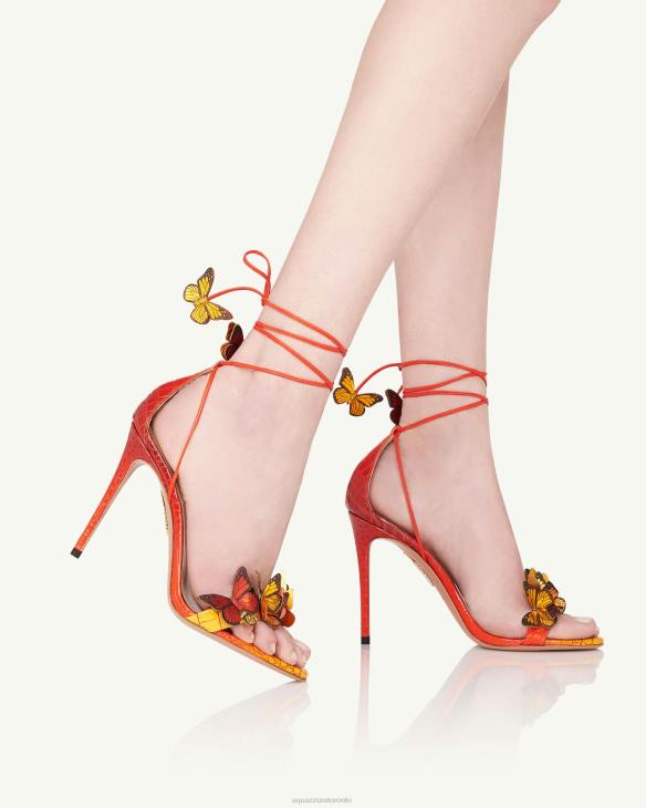 Aquazzura Papillon Sandal 105 ORANGE 8TLF96