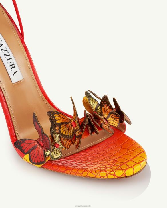 Aquazzura Papillon Sandal 105 ORANGE 8TLF96