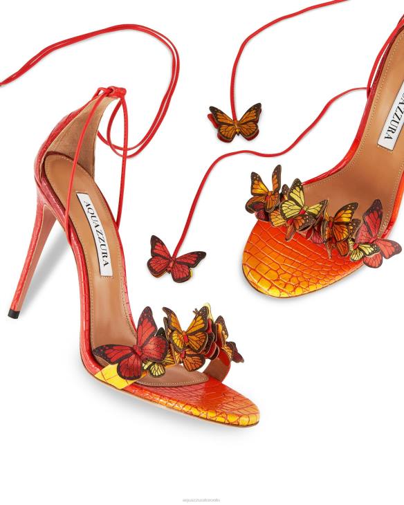 Aquazzura Papillon Sandal 105 ORANGE 8TLF96