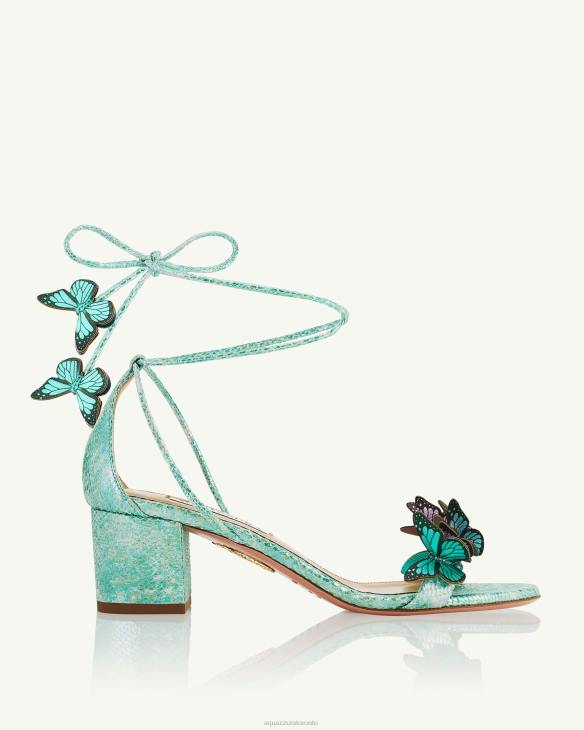 Aquazzura Papillon Sandal 50 BLUE 8TLF16