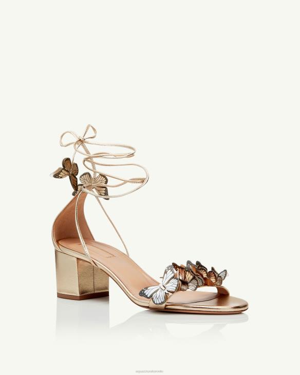 Aquazzura Papillon Sandal 50 GOLD 8TLF60