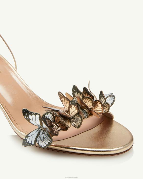 Aquazzura Papillon Sandal 50 GOLD 8TLF60