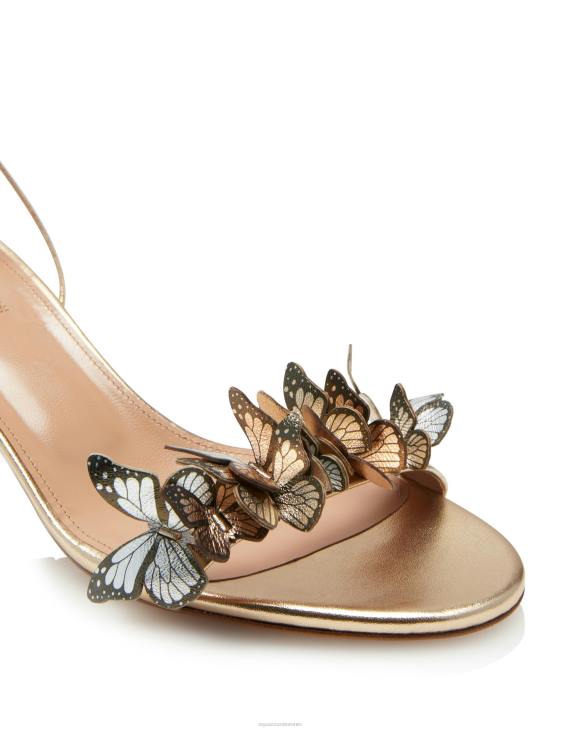 Aquazzura Papillon Sandal 50 GOLD 8TLF60