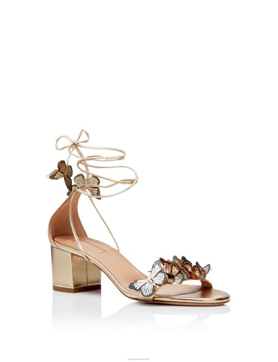 Aquazzura Papillon Sandal 50 GOLD 8TLF60