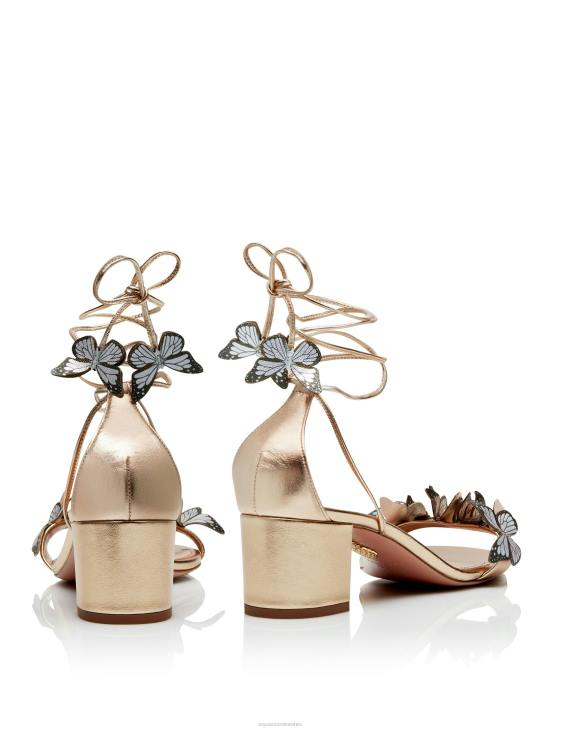 Aquazzura Papillon Sandal 50 GOLD 8TLF60