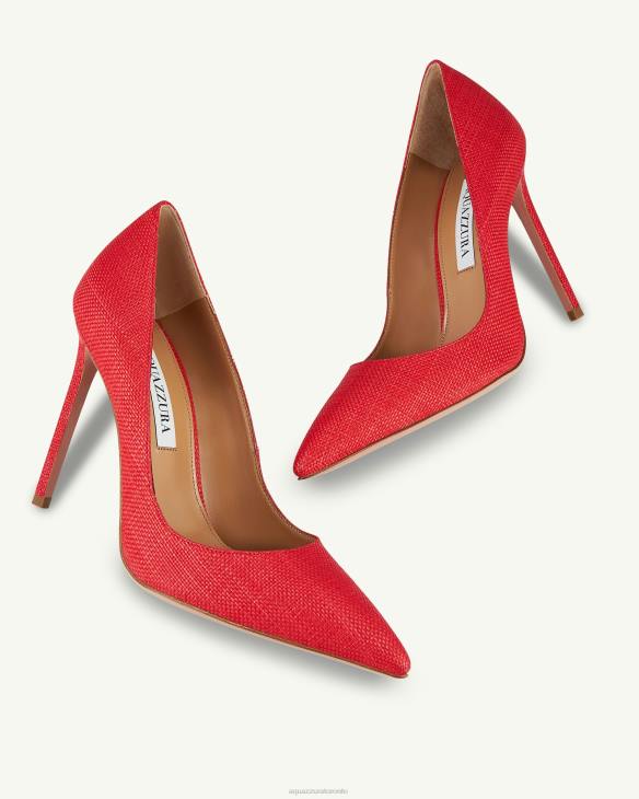 Aquazzura Purist Pump 105 RED 8TLF204