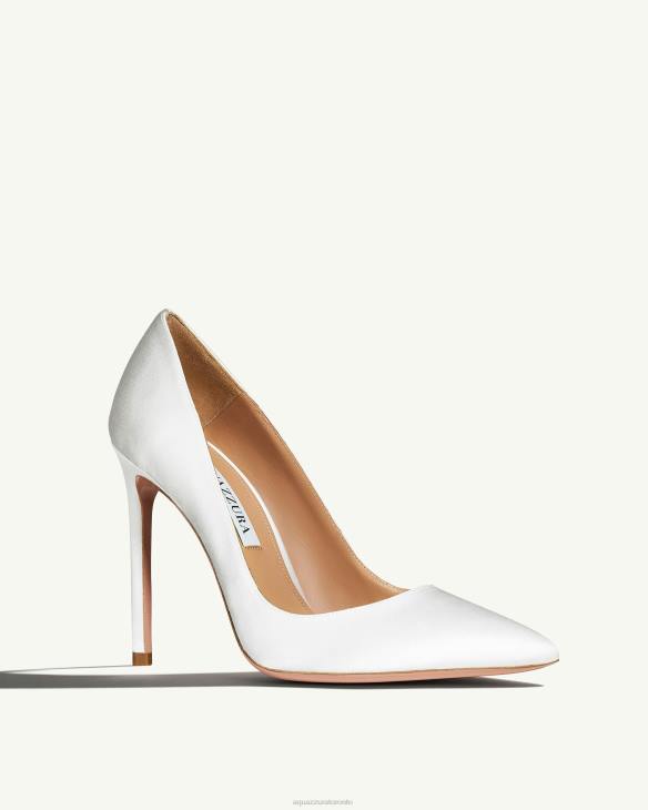 Aquazzura Purist Pump 105 WHITE 8TLF242