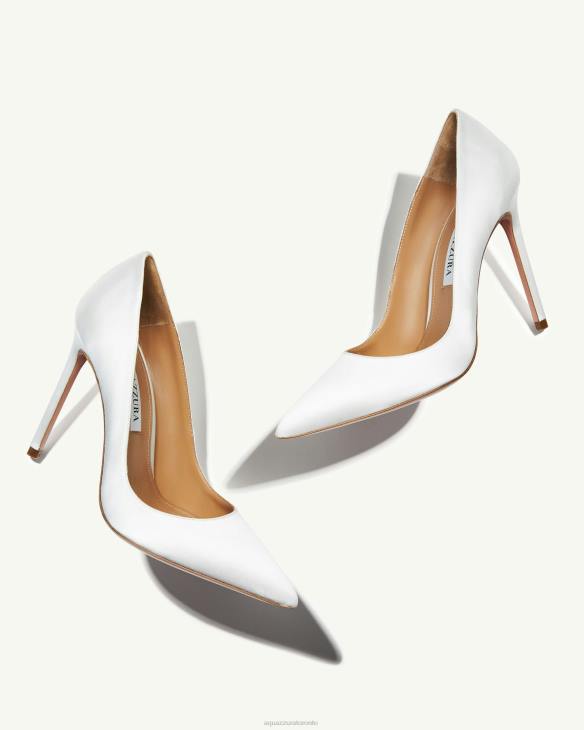 Aquazzura Purist Pump 105 WHITE 8TLF242