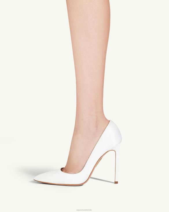 Aquazzura Purist Pump 105 WHITE 8TLF242