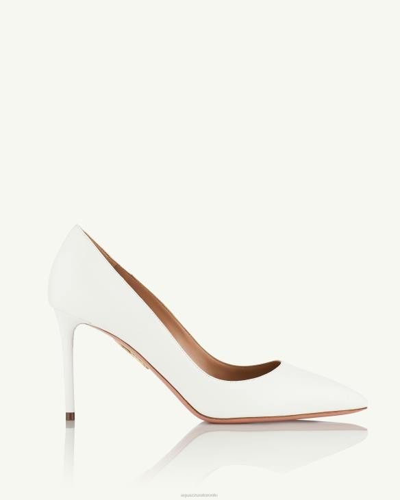 Aquazzura Purist Pump 85 WHITE 8TLF236