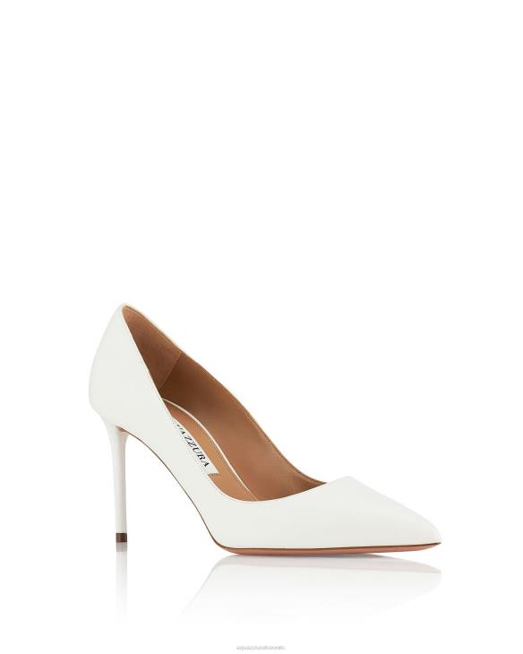 Aquazzura Purist Pump 85 WHITE 8TLF236