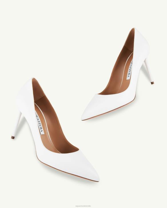 Aquazzura Purist Pump 85 WHITE 8TLF236