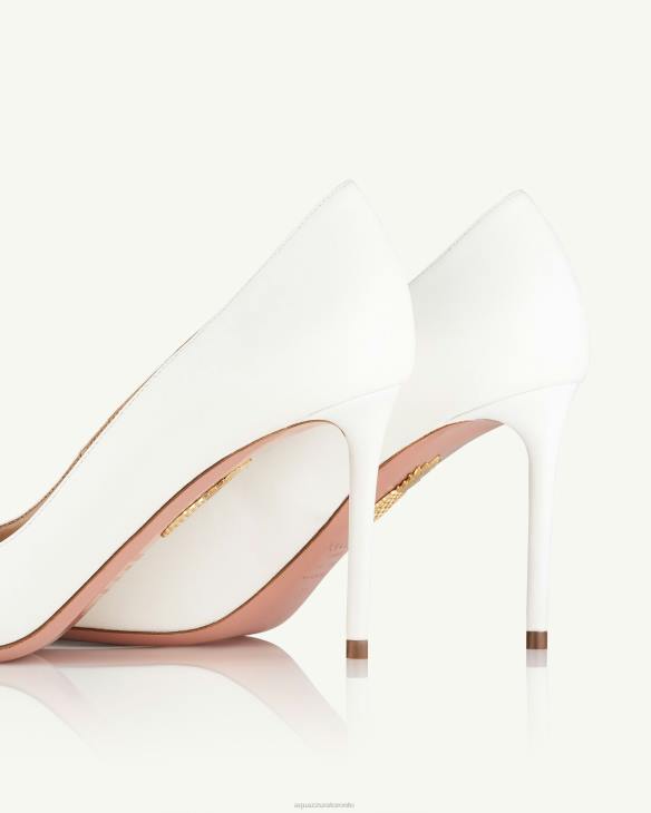 Aquazzura Purist Pump 85 WHITE 8TLF236