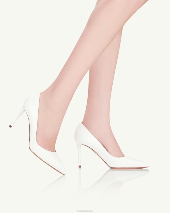 Aquazzura Purist Pump 85 WHITE 8TLF236