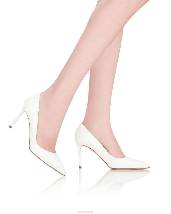 Aquazzura Purist Pump 85 WHITE 8TLF236