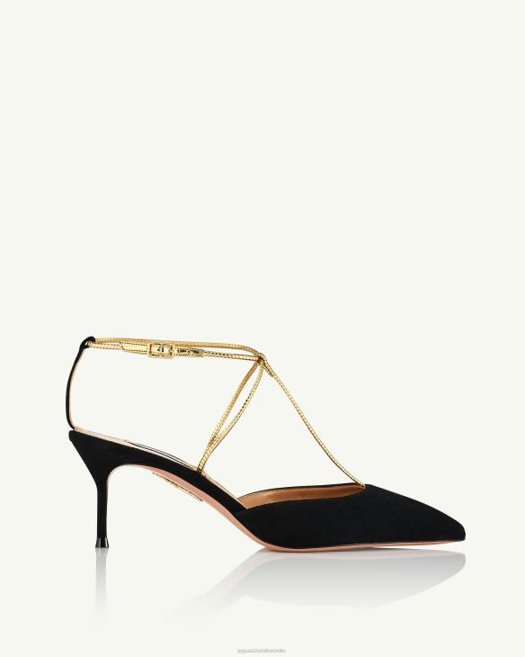 Aquazzura Roman Romance Pump 65 BLACK 8TLF214