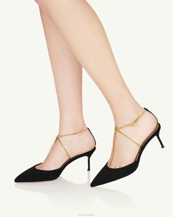 Aquazzura Roman Romance Pump 65 BLACK 8TLF214