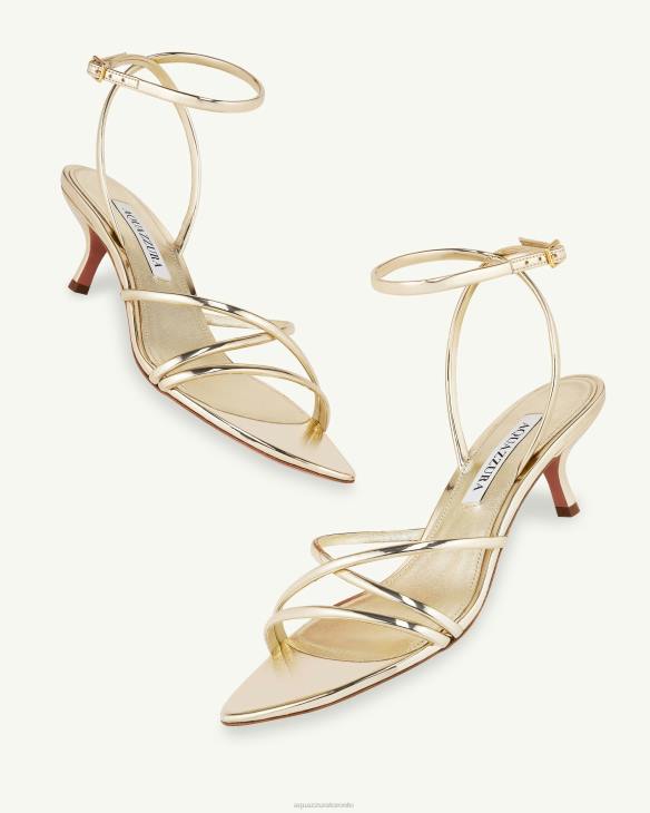 Aquazzura Roy Sandal 50 GOLD 8TLF76