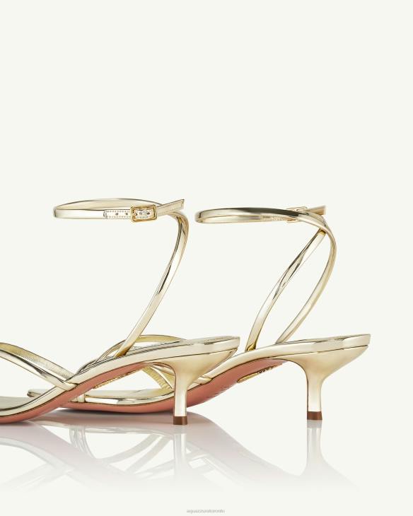 Aquazzura Roy Sandal 50 GOLD 8TLF76